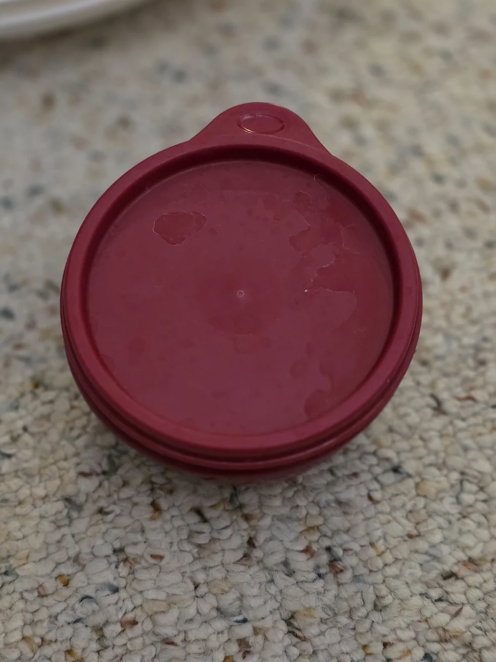 Tupperware Red Snap-Lid Food Container